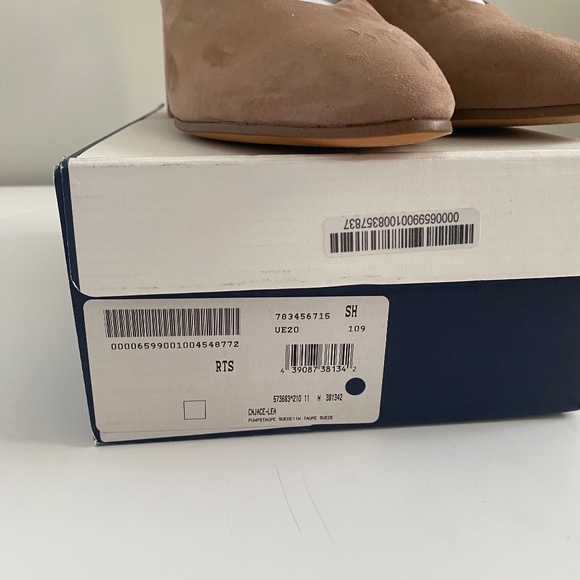 Caslon Tan Suede Block Heel Slingbacks - Picture 11 of 11